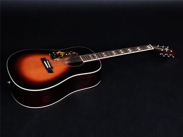 Full solid wood left hand acoustic guitar, solid spurce top, solid mahogany back and side supplier