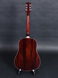 Full solid wood left hand acoustic guitar, solid spurce top, solid mahogany back and side supplier