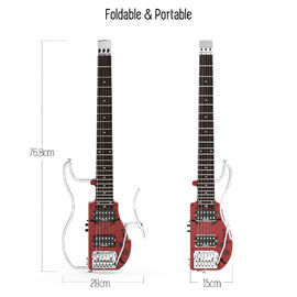 Unique Design Patented Grand Headless Electric Guitar Double Hummbucker Built-in Guitar Effect Ebony Fingerboard and bag supplier