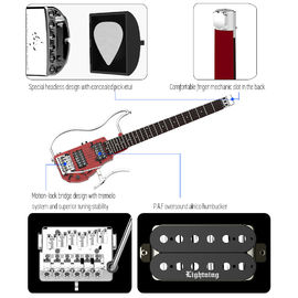 Unique Design Patented Grand Headless Electric Guitar Double Hummbucker Built-in Guitar Effect Ebony Fingerboard and bag supplier