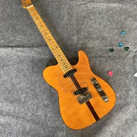 High Quality Avril Ramona Lavigne electric guitar yellow craftsmanship tele guitar free shipping supplier