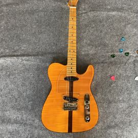 High Quality Avril Ramona Lavigne electric guitar yellow craftsmanship tele guitar free shipping supplier