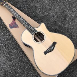 OEM CUSTOM 916n classic acoustic guitar, Guitarra acustica,Cutaway solid Spruce top Guitar,Abalone inlays supplier