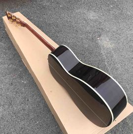 Custom Solid Spruce Top Rosewood Back Side Ebony Fingerboard Real Abalone Binding OM Body 42s Acoustic Guitar supplier