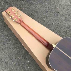 Custom Solid Spruce Top Rosewood Back Side Ebony Fingerboard Real Abalone Binding OM Body 42s Acoustic Guitar supplier