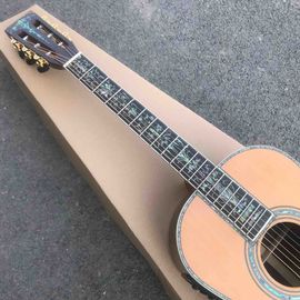 OEM 39 inches custom guitar, OOO size, Acoustic Guitar,Guitarra acustica ,Aablone inalys,solid cedar top supplier