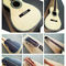 OEM 39 inches acoustic guitar 00 solid spruce parlor acoustic guitar OOO28 body AAA quality guitars supplier
