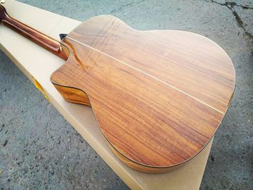 Custom shop guitar simulator sound single cut AAA koa acoustic electric guitar nice folk guitar supplier