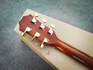 Custom shop guitar simulator sound single cut AAA koa acoustic electric guitar nice folk guitar supplier