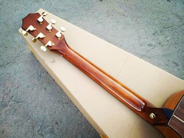 Custom shop guitar simulator sound single cut AAA koa acoustic electric guitar nice folk guitar supplier