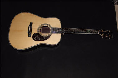 AAAAA all solid wood guitar customize right the best D shape right left handed acoustic electric guitar supplier