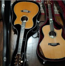 AAAAA all solid wood guitar customize right the best D shape right left handed acoustic electric guitar supplier