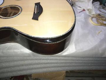 AAAA dreadnought body customize guitar cut-away AAAA all solid single cut armrest acoustic electric guitar supplier