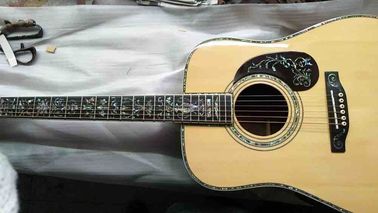 AAAA all solid KOA wood guitar customize D shape body fancy acoustic electric guitar supplier