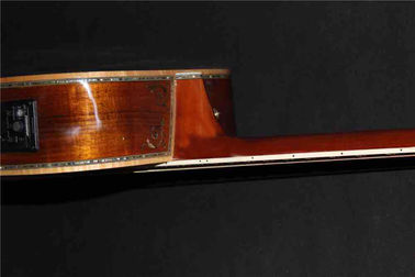 AAAA all solid KOA wood guitar customize D shape body fancy acoustic electric guitar supplier