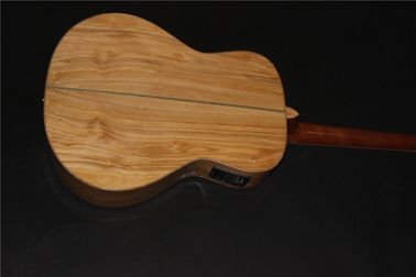 AAAA all Solid imported olive wood OM body custom guitar acoustic electric guitar supplier