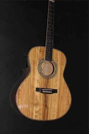 AAAA all Solid imported olive wood OM body custom guitar acoustic electric guitar supplier