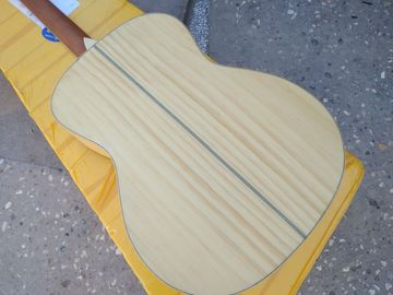 AAAA pine wood all Solid OM body style guitara 14 frets imported wood custom solid acoustic electric guitar supplier