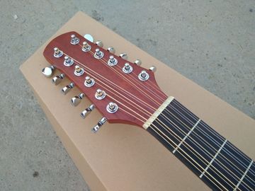 AAAA all Solid 12 strings customize guitara 12 string OM all solid mahogany wood acoustic electric guitar supplier