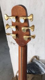 Handmade all solid wood guitar feature unique custom guitar red wood armrestsingle cut acoustic electric guitar supplier