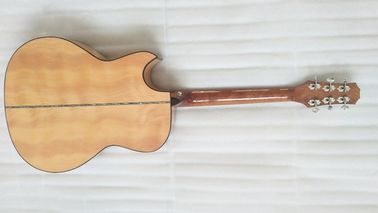 AAAA all Solid cutaway body style guitara 14 frets imported wood arm rest acoustic electric guitar supplier