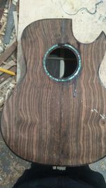 AAAA handmade all Solid ebony wood single cut guitar 14 frets imported wood armrest GA acoustic electric guitar supplier