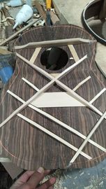 AAAA handmade all Solid ebony wood single cut guitar 14 frets imported wood armrest GA acoustic electric guitar supplier