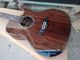 AAAA handmade all Solid ebony wood single cut guitar 14 frets imported wood armrest GA acoustic electric guitar supplier