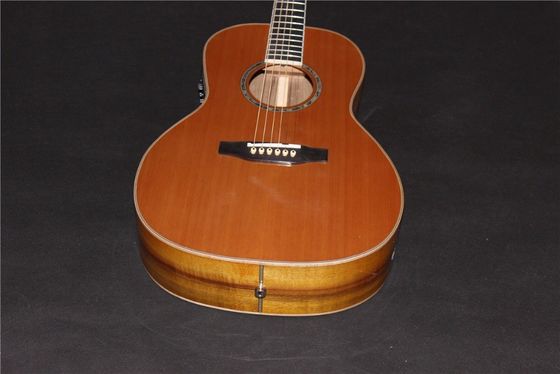AAAAA all solid OO body guitar custom Solid OO acoustic guitar 14 frets acoustic electric guitar supplier