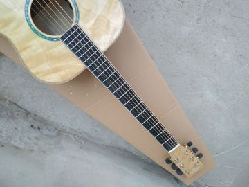 AAAA all Solid OM body style guitar 14 frets imported wood custom solid maple acoustic electric guitar supplier
