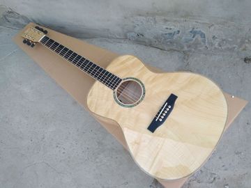 AAAA all Solid OM body style guitar 14 frets imported wood custom solid maple acoustic electric guitar supplier