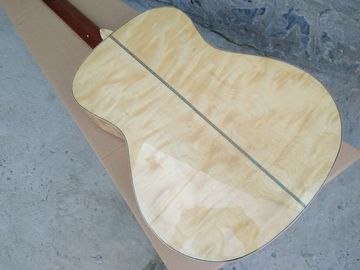 AAAA all Solid OM body style guitar 14 frets imported wood custom solid maple acoustic electric guitar supplier