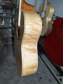AAAA all Solid OM body style guitar 14 frets imported wood custom solid maple acoustic electric guitar supplier