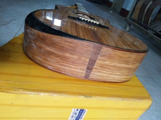 AAAA all Solid custom olive wood OM style custom guitar Gotoh tuner peg acoustic electric guitar supplier