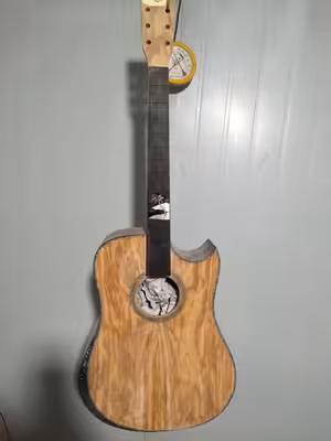 AAAA custom guitar all solid imported Olive wood Ryans style guitar customize handmade acoustic guitar supplier