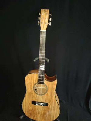 AAAA custom guitar all solid imported Olive wood Ryans style guitar customize handmade acoustic guitar supplier