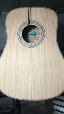 AAAA handmade all Solid OKA guitar dreadnought body guitar imported wood soundhole EQ D acoustic electric guitar supplier