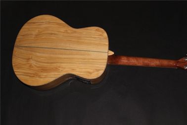 AAAA all Solid imported olive wood OM body custom guitar acoustic electric guitar supplier