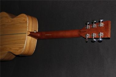 AAAA all Solid imported olive wood OM body custom guitar acoustic electric guitar supplier