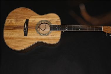 AAAA all Solid imported olive wood OM body custom guitar acoustic electric guitar supplier