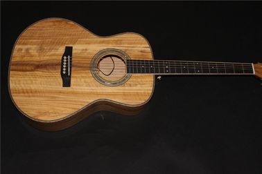 AAAA all Solid imported olive wood OM body custom guitar acoustic electric guitar supplier