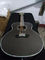 43&quot; AAAAA all solid wood SJ200 style jumbo black satin acoustic electric guitar supplier