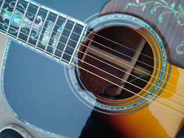 41&quot; AAAA all solid cocobolo acoustic guitar custom HUMMBINGBIRD body top quality OEM sunburst fancy guitar supplier