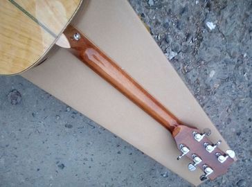 AAAA all Solid ash wood OM side hole body guitar 14 frets imported wood custom solid acoustic electric guitar supplier