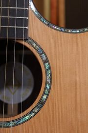 Custom guitar soundhole EQ AAAA all solid single cutaway custom cocobolo wood acoustic electric guitar supplier