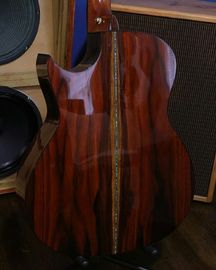 Custom guitar soundhole EQ AAAA all solid single cutaway custom cocobolo wood acoustic electric guitar supplier