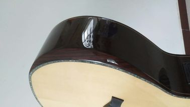 Free shipping dreadnought customize guitar cut-away AAAA all solid single cut guitar custom acoustic electric guitar supplier