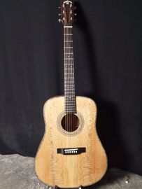 Free shipping AAAA handmade all Solid guitar dreadnought body guitar imported wood soundhole EQ D acoustic electric guit supplier