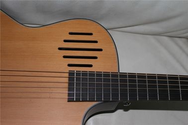 All solid wood 14th guitar customized acoustic electric guitar in satin finishing supplier