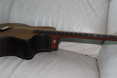 All solid wood 14th guitar customized acoustic electric guitar in satin finishing supplier